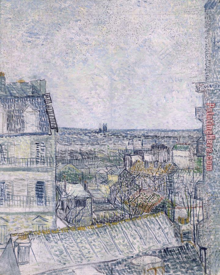 Vincent van Gogh View from Vincent's room in the Rue Lepic